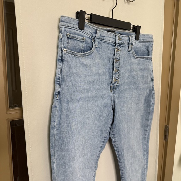 Banana Republic Womens 32S Short Petite Blue  High Rise Button Fly  Denim‎ Jeans - Picture 2 of 10